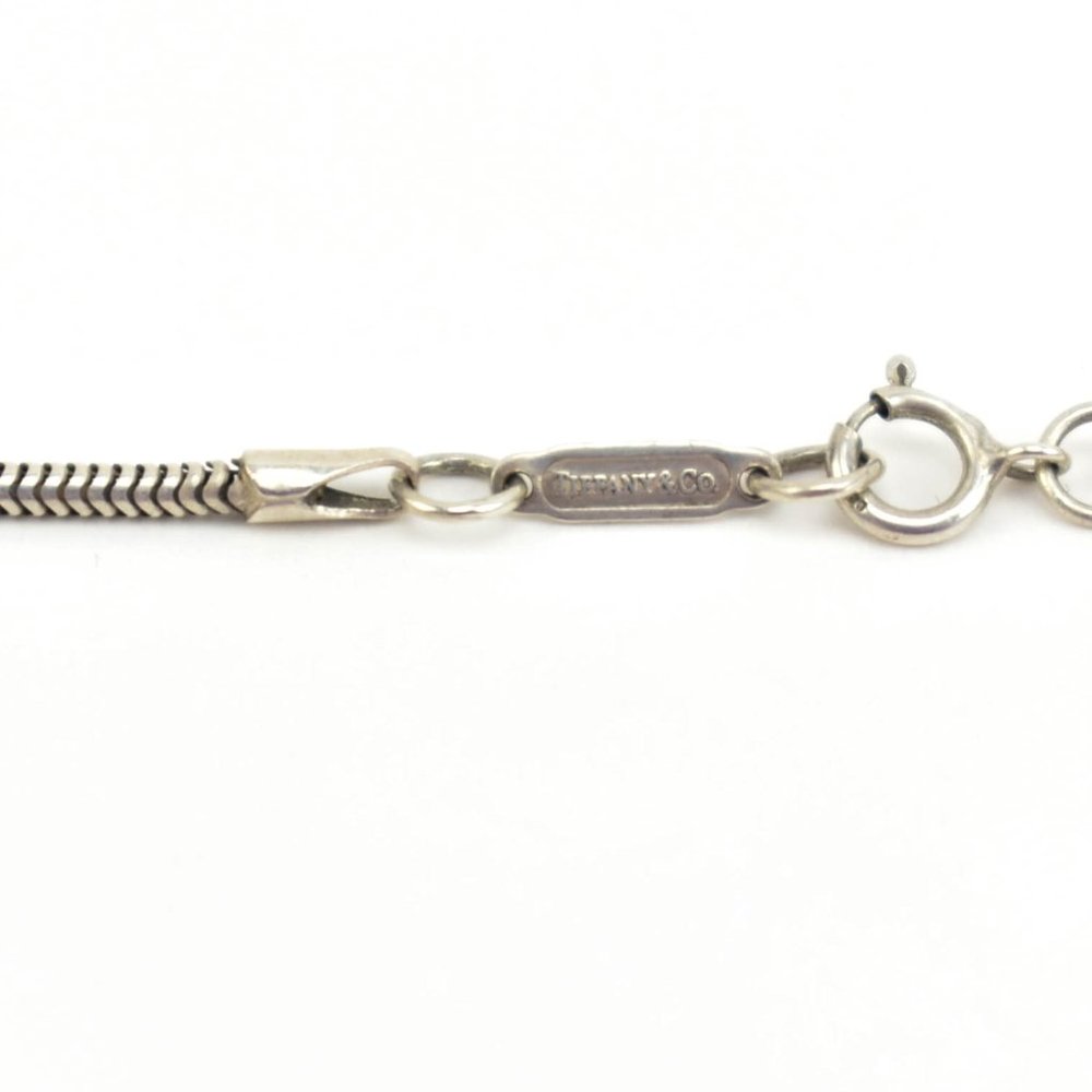 TIFFANY & CO: Sterling Silver "Tiffany 1837 Bar" Necklace 1499 - Picture 6 of 6